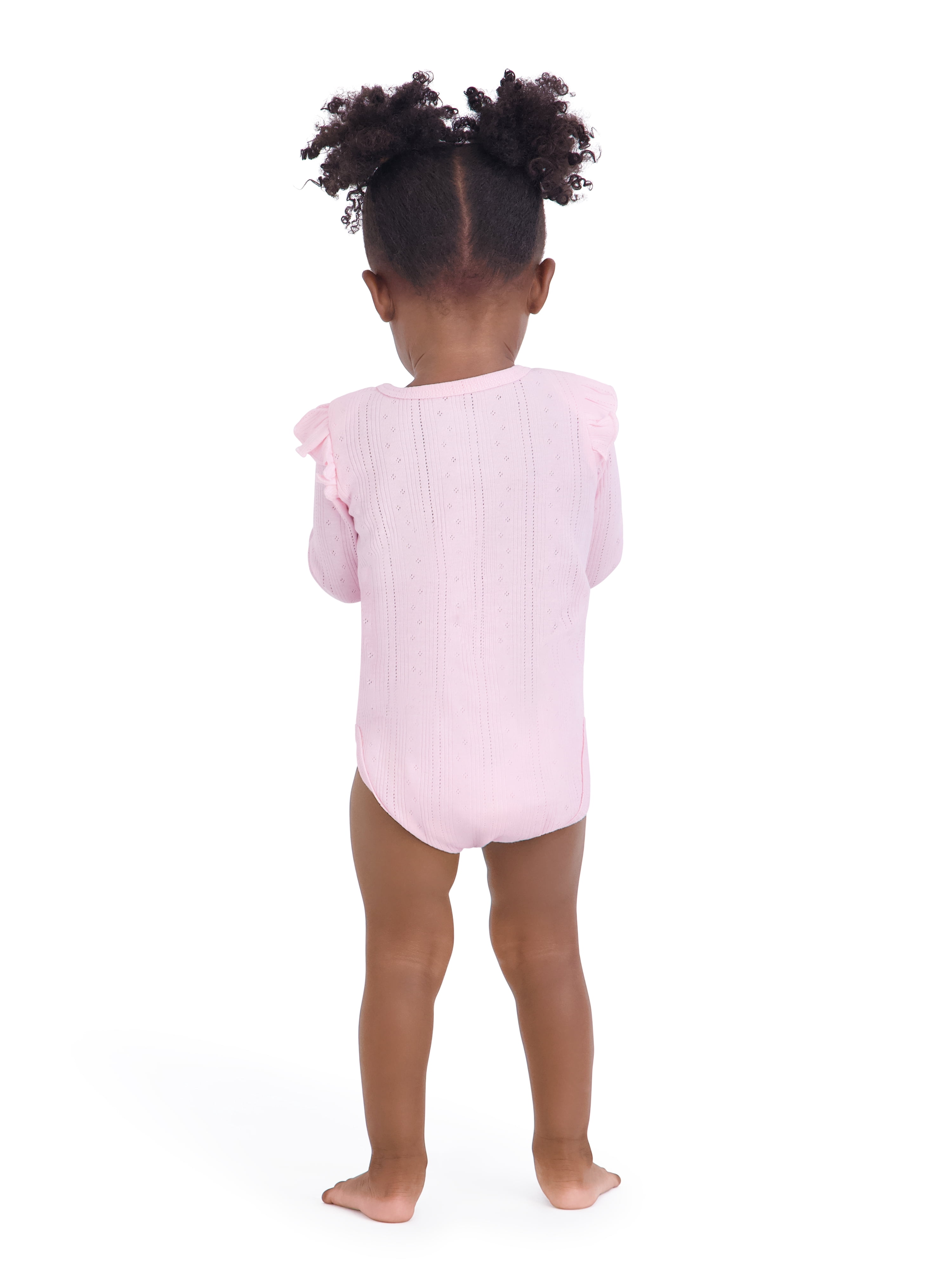 Strawberry Shortcake Baby Girls 3 Pack Long Sleeve Bodysuit, Size 0-24 Months