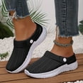 thumbnail image 2 of IUJSOY Womens Sneakers Slip on Slides Mesh Clogs Adjustable Sandals Soft Sole Walking Shoes, 2 of 9