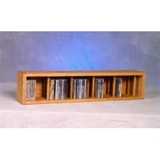 Wood Shed 103D-3 Solid Oak desktop or shelf CD Cabinet