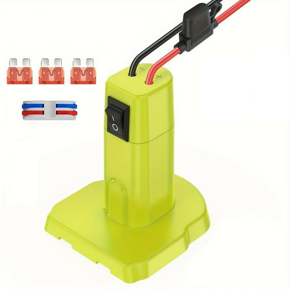 Battery Adapter Converter for Ryobi 18V ONE  - Power Wheels Adapter Conversion Kit with On/Off Switch, Fuse Protection & Wire Connectors