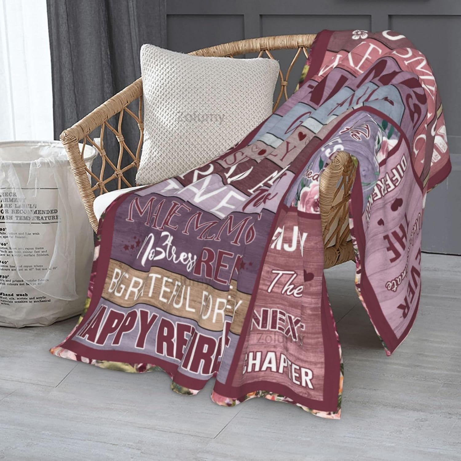 Retirement Gift for Woman, Best Retired Gifts for Women/Men 2025, Retire Gift Ideas, Funny Presents for Retirement Coworker/Teacher/Nurse/Mom, Soft Blanket
