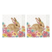 Pioneer Woman Easter Bunny Paper Dinner Napkins, 8in, 40ct