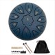 thumbnail image 1 of Tambor de Lluvia para Exteriores, Tambor de Lengua de Acero, 11 Notas, 6 Pulgadas, Tambor de Tanque de Chakra, Mazos Acolchados de Percusión de Acero, Azul Marino, 1 of 5