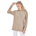 thumbnail image 2 of Women Long Sleeve T Shirt Casual Crew Neck Basic Top, 2 of 4