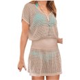 thumbnail image 1 of Wander Ago Beach Tops Sexy Knit Cover Vestidos Bikini Cover-ups Redes Falda corta MFZFUKR WMZL-1789-5, 1 of 4