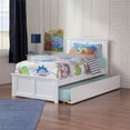 thumbnail image 1 of Madison Lit Plateforme en Bois Simple TG avec Pied de Lit et Tiroir-Lit Simple TG, Blanc, 1 of 8