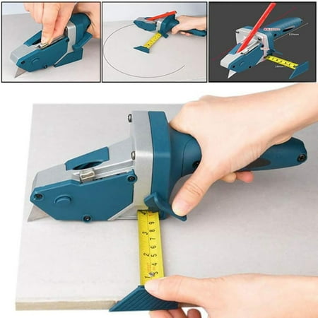 

Ultimate versatile and efficient alloy gypsum board cutter for maximizing your DIY experience - Precision and convenience guaranteed with built-in measuring tape and utility cutter - Esse