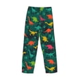 thumbnail image 3 of Lsque Colorful Dinosaurs Print Men's Pajama Pants, Lounge Pant - Comfortable Home Wear,Elastic Waistband, Stylish Design-X-Large, 3 of 9