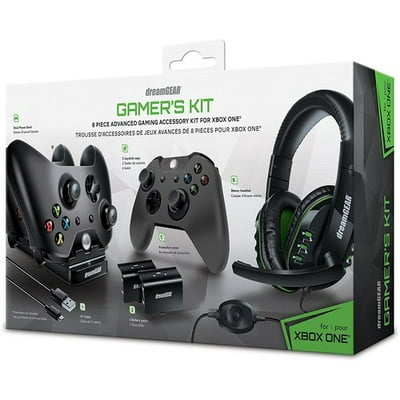 Buy Dreamgear Xbox One Advanced Gamers Starter Kit Headset Charging Dock Rechargeable Batteries Usb Charge Cable Controller Cover Joystick Caps Online In Indonesia