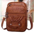 thumbnail image 3 of Sonducket Bolso de hombro de gran capacidad para mujer, bolso cruzado compacto y portátil de amplia aplicación Bolsas de mensajero y de hombro marrón un, 3 of 6