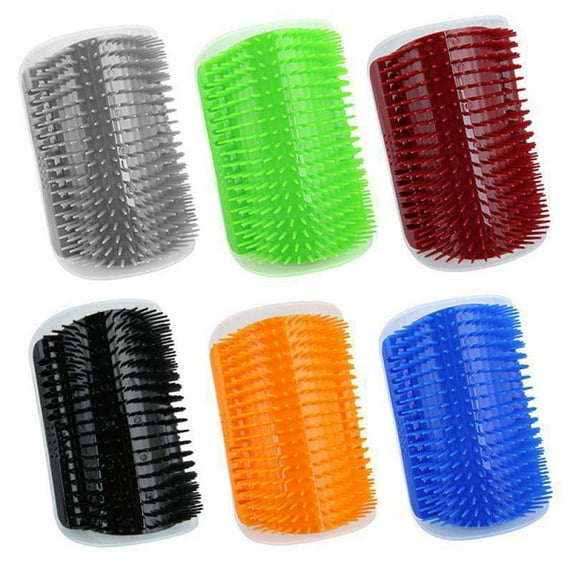 Pet Cats Self Grooming Brush, Hand Cats Massage Comb, Wall Corner Groomers for Kitten Puppy ,2 Pcs/Pack