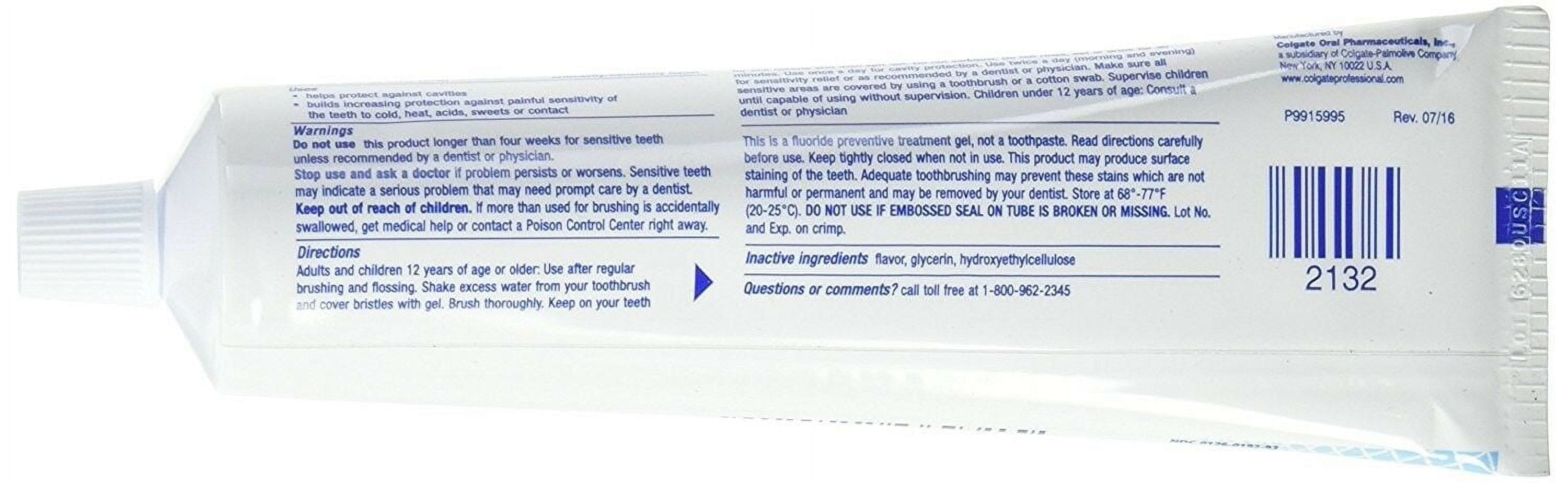 (4 pack) Gel-Kam Fluoride Preventive Treatment Gel Mint Flavor 4.30 oz