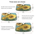 thumbnail image 5 of Qxltty Yellow Flowers Pattern Car Windshield Sunshades Foldable UV Rays Sun Visor Protector Keep Your Vehicle Cool 53×23.5in, 5 of 8