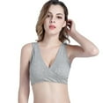 thumbnail image 6 of Women Maternity Nursing Sleep Bra Pregnant Women's Underwear Sleep Bra Postpartum Cross Breastfeeding Bra Cotton Breastfeeding Bralette, 6 of 7