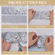 thumbnail image 3 of Cinta de lentejuelas de 2,5 yardas, 4 pulgadas de ancho, elástica, plateada, plana, con encaje brillante, ideal para vestidos, diademas, costura y manualidades., 3 of 9