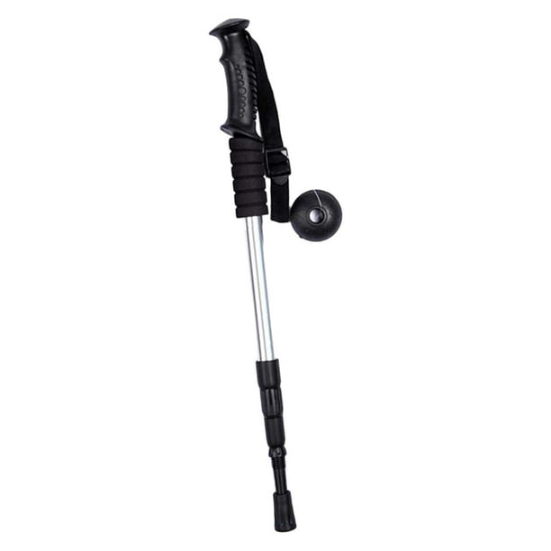 Bastones de trekking para senderismo, accesorios resistentes para escalada, viajes y montañismo. Plata 4 Secciones