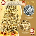 thumbnail image 3 of COSTWAY 7.5 FT Pre-Lit Christmas Tree, Snow Flocked Hinged Xmas Tree with 1010 Branches Tips & 450 LED Lights, Metal Stand, Artificial Pine Lighted Holiday Tree for Home Office Decorations, 3 of 8