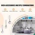thumbnail image 2 of KFFKFF Corner Play Kitchen Set, Wooden Toy with Lighting & Sound Effects, Includes Ice Machine, Oven, Sink, Clock, Microwave, Fridge & Accessories, Ideal for Young Children & Preschoolers, White, 2 of 9