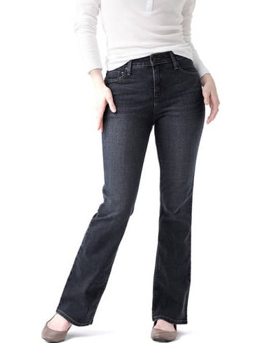 women's totally slimming at waist bootcut jeans