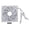 White, variant on Riousery 140mm ARGB Case Fan White Regular Blade Synchronized Light Quiet Heat Dissipation Cooling Fan 12V 4-Pin for PC CPU Cooler