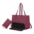 thumbnail image 1 of Bolsa de bolsas para mujeres bolsas portátiles portátiles para la oficina de viajes de collage de picnic Trabajo Rojo, 1 of 8