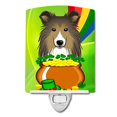 thumbnail image 1 of Carolines Treasures BB1986CNL Sheltie St. Patricks Day Ceramic Night Light, 1 of 1