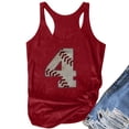 thumbnail image 3 of Lenago Women's Round Neck Summer Tank Tops SleeRoundeless Henley Shirts Long Tunic Tees Workout Roundest Digital T-Shirt for Ladies, 3 of 6