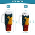 thumbnail image 3 of 30 oz Stainless Steel Tumbler Vacuum Insulated Leak Proof Stainless Steel Coffee Cup Water Bottles Cartoon Christmas Yellow Bear, 3 of 9