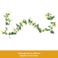 thumbnail image 2 of BESTYASH 2Ud Silk Hanging Morning Glory Artificial Vines Yellow for Garden Fence and Event Decoration, 2 of 6