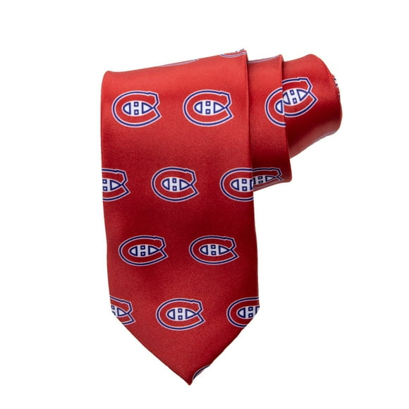 Montreal Canadiens All Over Team Logo Necktie
