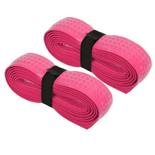 Tennis Racquet Overgrips, 2 PCS Tennis Racket Grip Tape Soft Polyurethane Nitrogen Fiber For Exercise Red,Blue,Pink,Yellow,Orange