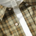 thumbnail image 3 of Birdeem Chemise Cardigan à Manches Courtes à Boutons Imprimé à Carreaux pour Hommes, 3 of 10