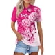 thumbnail image 1 of Fiudx Camisas de Mujer Blusa con Botones y Cuello Vuelto de Manga Corta con Estampado Cómodo E Informal para Mujer a La Moda, 1 of 5