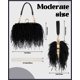 thumbnail image 2 of Bolso de mano Tessco para mujer, con plumas de avestruz, esponjoso, negro, 2 of 6