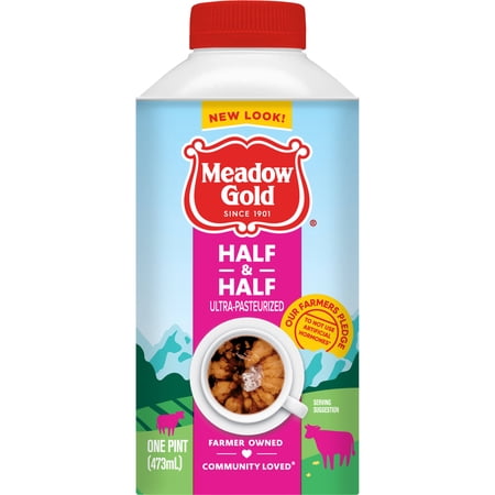 Meadow Gold Half & Half, Pint