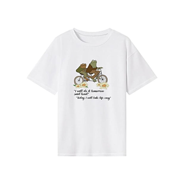 Camiseta para mujer con cuello redondo, camisetas suaves de verano para acampar, regalo del día de San Valentín XL