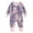 Purple, variant on LIIPEE Boys Onesie Summer Comfortable Stylish Long Sleeve Leopard Printed Round Neck Zipper Jumpsuit Toddler Trendy Daily One-Pieces,Beige,0-3 Months