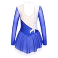thumbnail image 4 of DPOIS Girls Shiny Sequins Figure Ice Skating Dress Dancewear, 4 of 4