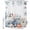 White, variant on Shower Curtains for Bathroom, Blue Pumpkin Coastal Fall Waterproof Fabric Shower Curtain, Thanksgiving Starfish Summer Beach Decorative Bathroom Curtain for Bathtub, 36"x72", No Hooks Included