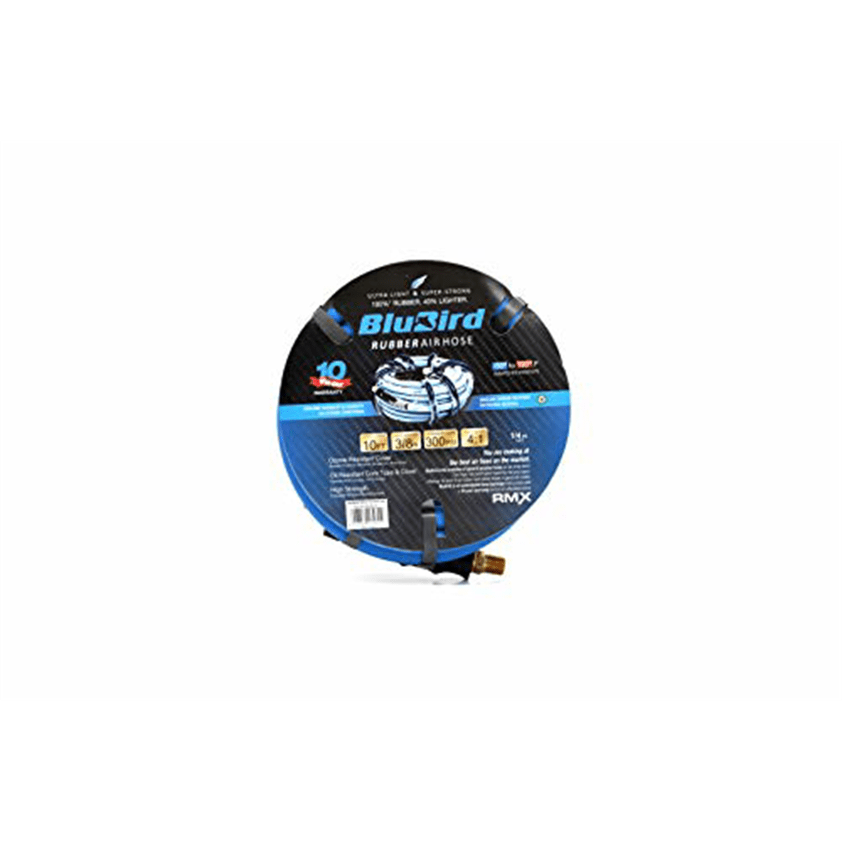 BluBird BB3810 Rubber Air Hose 3/8" x 10 ft