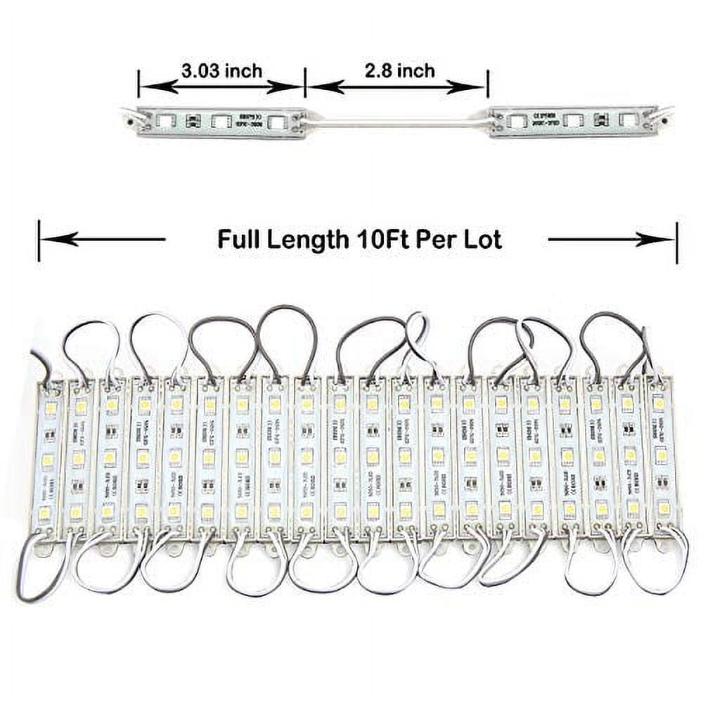 20 Ft Storefront Lights 40 Pieces Warm White 5050 LED Light Module,2 Set 5050 SMD 120 LED Module Store Front Window Sign Strip Light