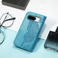 thumbnail image 4 of Case for Google Pixel 8 Case Glitter Bling with Card Holder and Stand Leather Flip Wallet Diamond Butterfly Protective Case for Google Pixel 8 Crystal Blue, 4 of 16