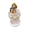 thumbnail image 2 of Figura religiosa colgante de la Virgen María, estatua de Jesús, María y José sobre un cuenco Blanco, 2 of 9