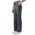 thumbnail image 2 of 32 Degrees Cool Women's Stretch Straight Leg Ribbed Pant with Pockets (Blue, X-Large), 2 of 4