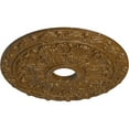 thumbnail image 3 of Ekena Millwork 19 7/8"OD x 3 5/8"ID x 1 1/4"P Spring Leaf Ceiling Medallion (Fits Canopies up to 5 5/8"), Hand-Painted Smokey Topaz Crackle, 3 of 6
