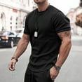 thumbnail image 5 of Xcmzpl Mens Short Sets 2 Piece Outfits Summer Casual T Shirts and Shorts Big and Tall Solid Tracksuit Sets with Pockets, 5 of 8