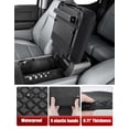 thumbnail image 5 of KBH Center Console Cover Fit for 2021-2026 Ford F150 Accessories, Black Leather Armrest Cover for Truck, Middle Console Lid Arm Rest Cushion Pad, 5 of 8