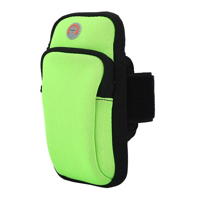 Uadme Bolsa de Brazo de Neopreno Resistente al Desgaste, Impermeable, Transpirable, Paquete de Brazo para Correr, Ciclismo, con 5 Colores, Aparato para Exteriores(Verde)