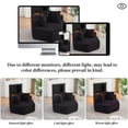 thumbnail image 4 of Leumius 54-inch Modern-style Hexagonal Single Lounge Chair, Chenille-Upholstered Sofa for Lounges, Game Rooms, Living Rooms and Bedroom Black, 4 of 9
