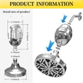 thumbnail image 5 of Filtered Shower Head, 20 Stage Shower Head Filter for Hard Water, 8 Modes Water Softener Shower Head with Filters Remove Chlorine and Harmful Substances, 5 of 6